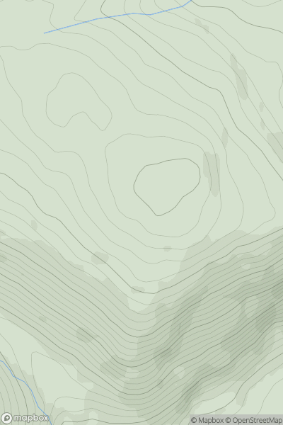 Thumbnail image for Diollaid Mhor [Knapdale and Kintyre] showing contour plot for surrounding peak
